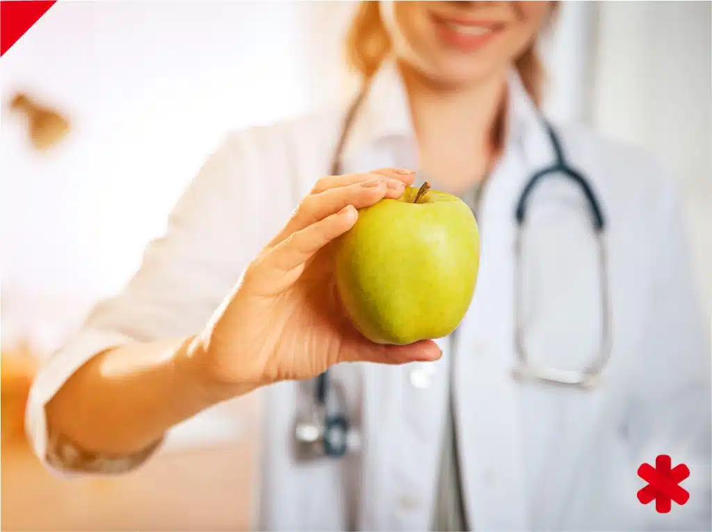 Consulta de nutrición con orientación personalizada